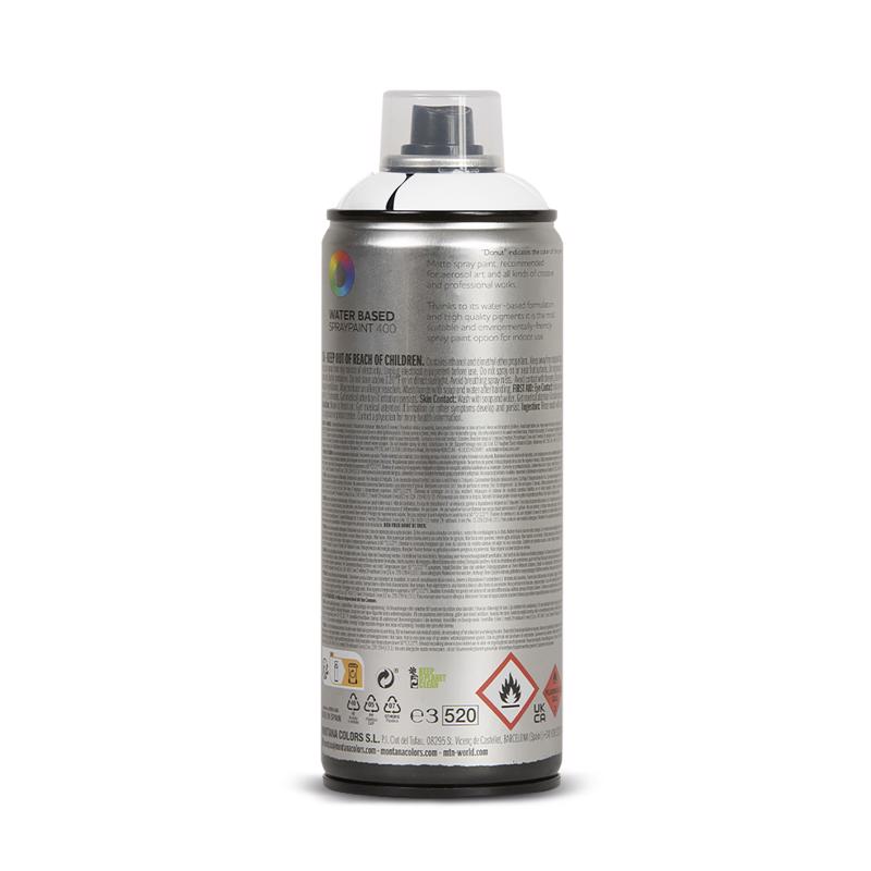 Spray Paint, MTN Colors, Water-Based, White, 10 oz Can - 2