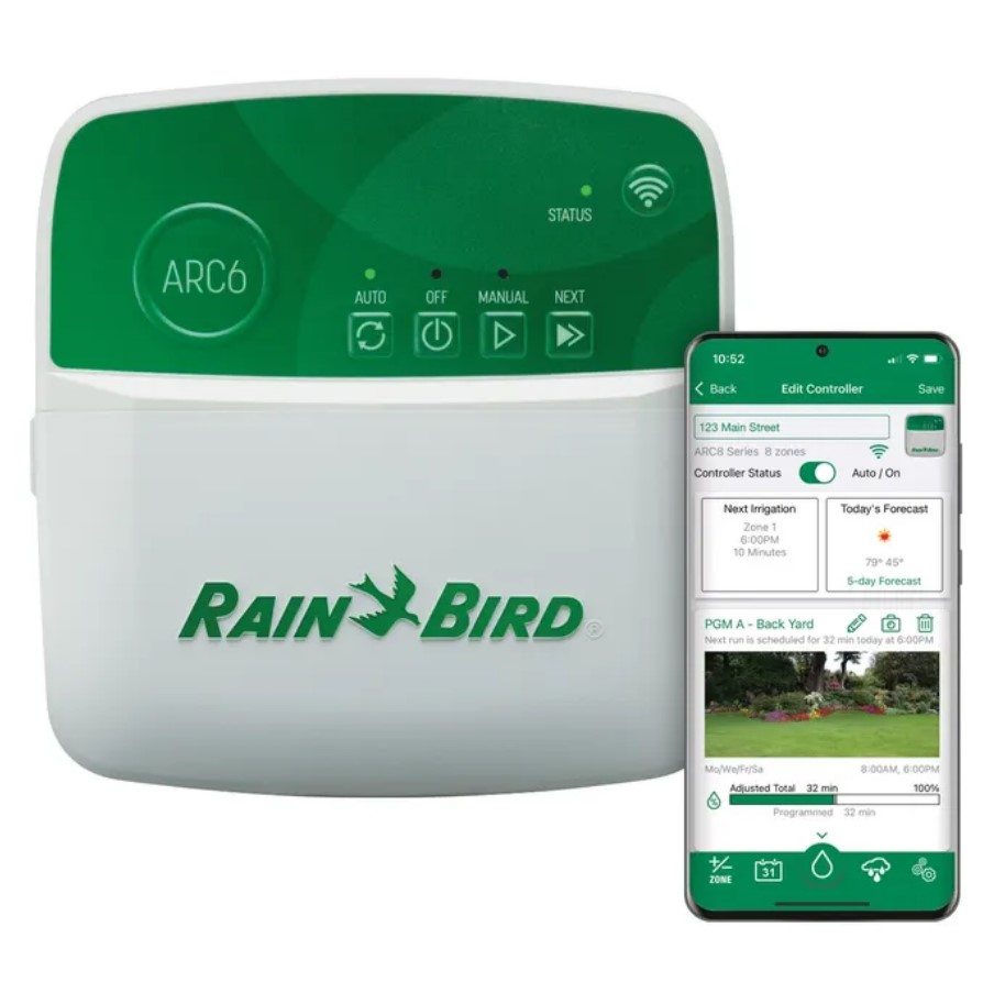 Indoor Water Timer, Rain Bird, 6 Zone, Wifi - 2