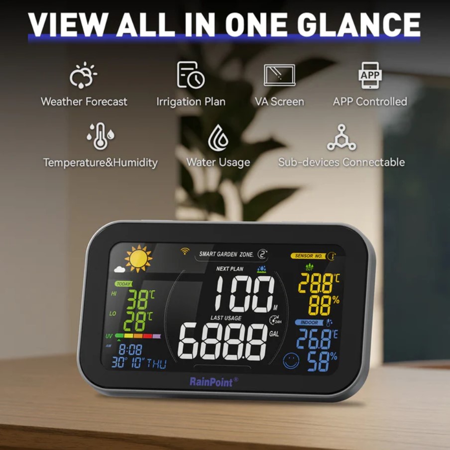 Water Timer, Rainpoint, 2 Zone, Wifi - 3