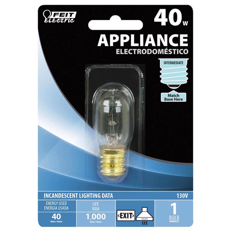Incancescent Bulb, Feit, 40 Watts, T7, E17, Appliance - 2