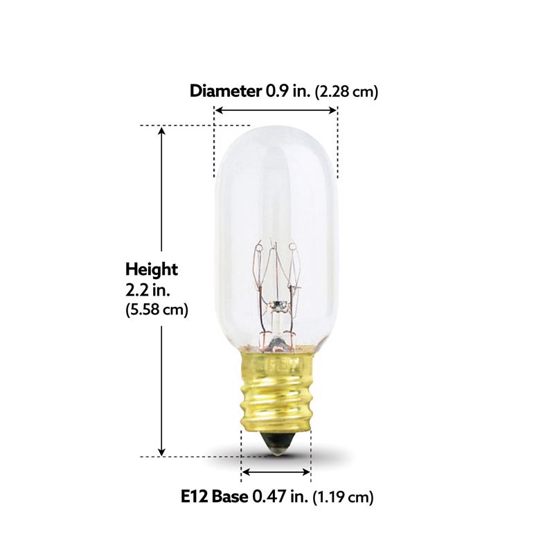 Incancescent Bulb, Feit, 40 Watts, T7, E17, Appliance - 4
