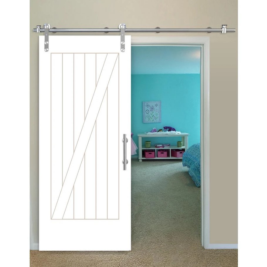 Barn Door Kit, Pacific Crest Building Product, White - 2