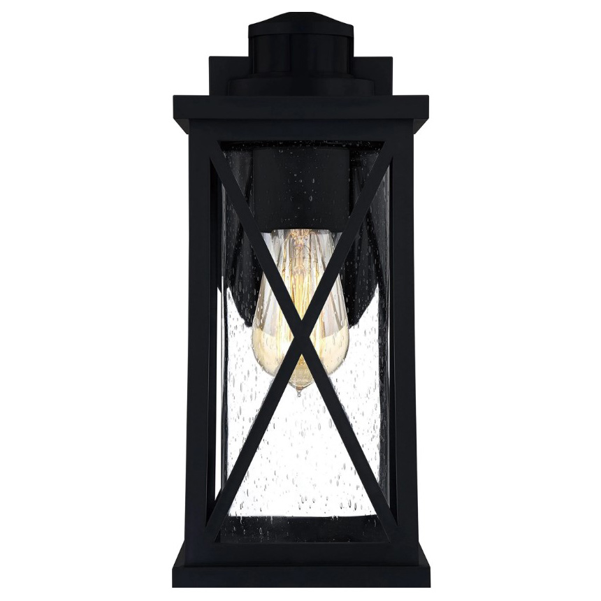 St Elias Outdoor Wall Lantern, Quoizel, 1-Light, Matte Black - 2