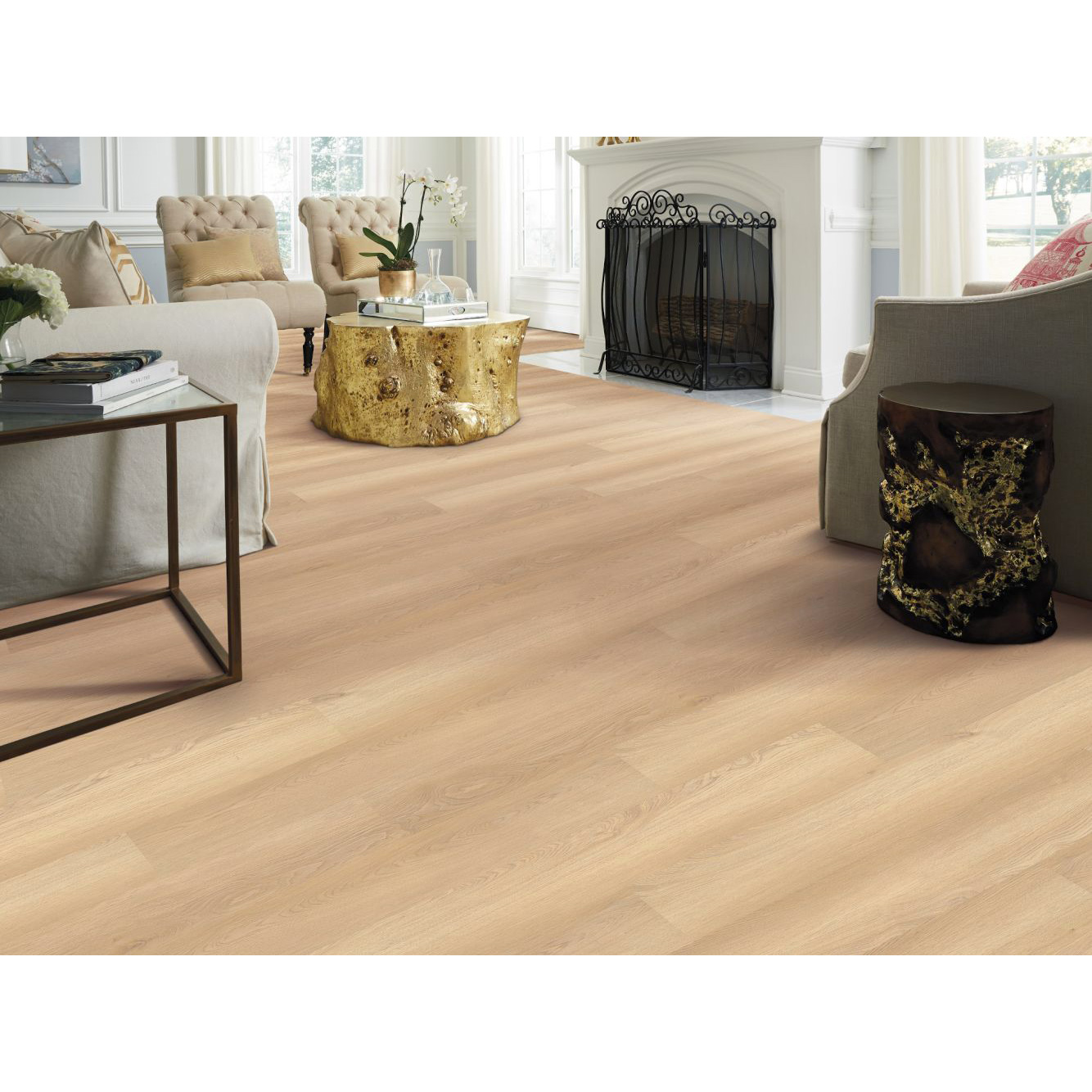 Paramount Luxury Vinyl Plank White Sand, Shaw, 18.67 sq-ft per Box - 1