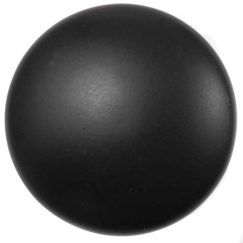 Cabinet Knob, Mng Hardware, Riverstone, Round, Matte Black - 2