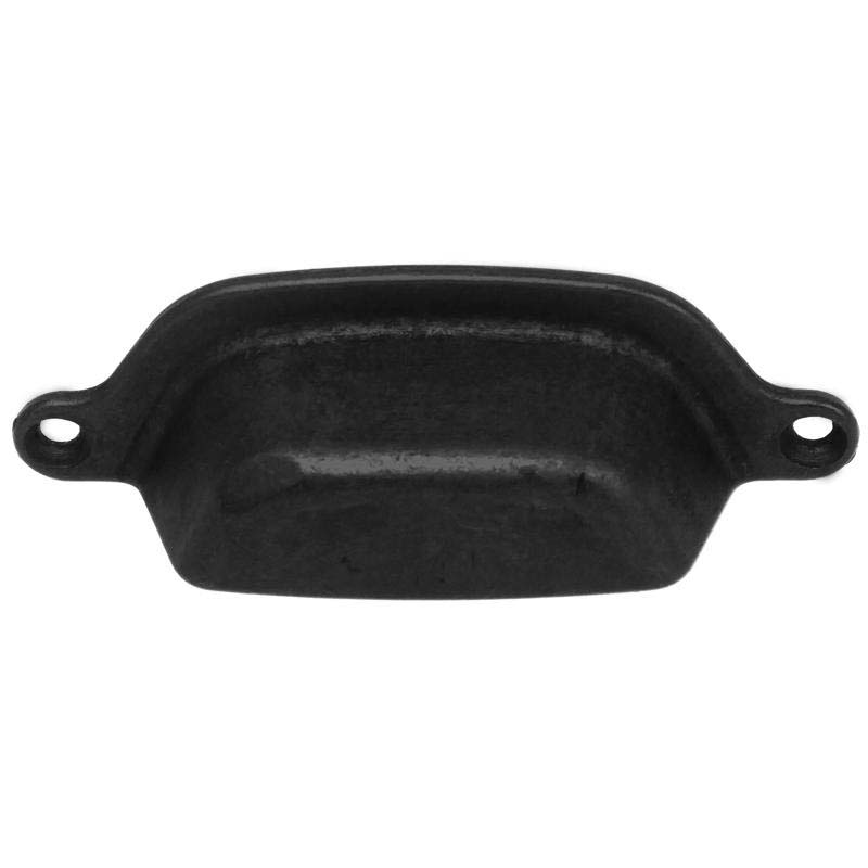 Cabinet Cup Pull, Mng Hardware, Riverstone, 3, Matte Black - 2