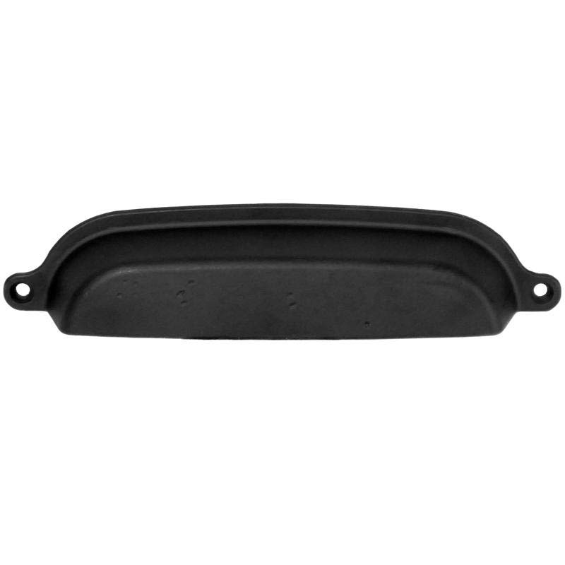Cabinet Cup Pull, Mng Hardware, Riverstone, 6, Matte Black - 2