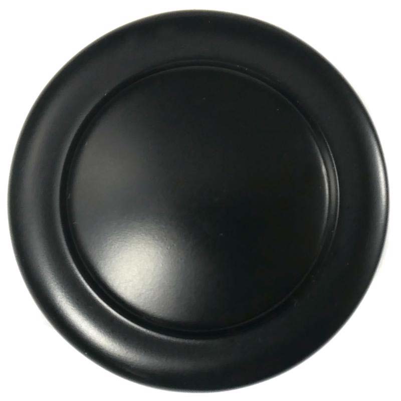 Cabinet Knob, Mng Hardware, Riverstone, Round, Matte Black - 2