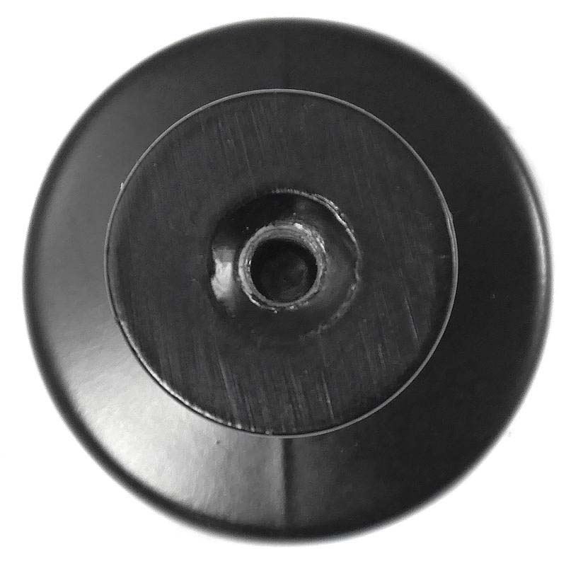 Cabinet Knob, Mng Hardware, Riverstone, Round, Matte Black - 4