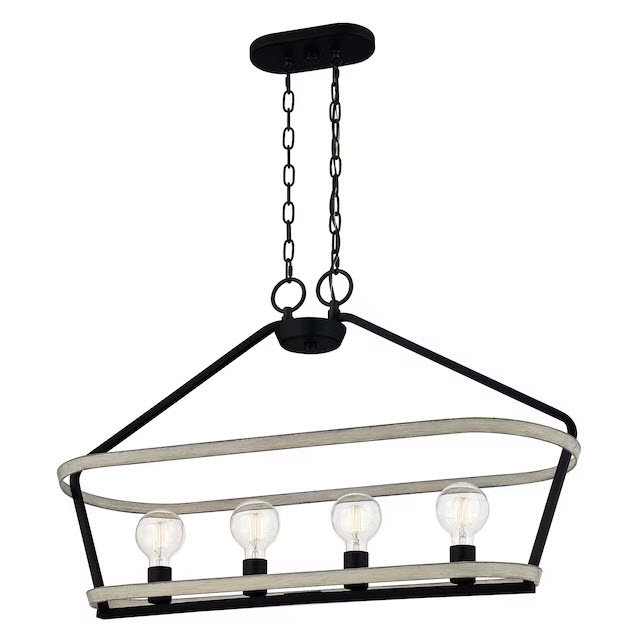 Sumpter Pendant Light, Quoizel, 4-Light, Matte Black - 2