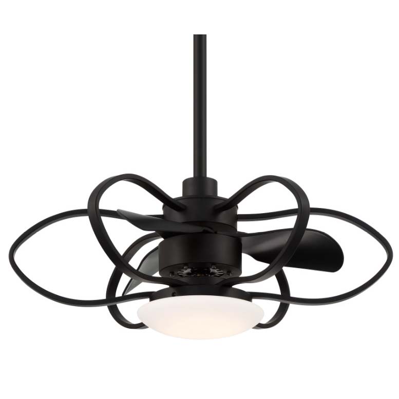 Minka-Aire Gordon LED Ceiling Fan, 29 in Blade, Black | M