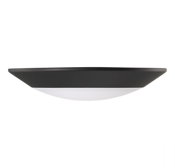 Slimflush Ceiling Light, Savoy House, Integrated LEDs, Black, 6 in W - 3
