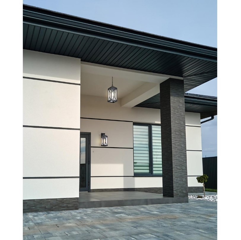 Outdoor Wall Lantern, Nuvo Lighting, Oaklyn, 1-Light, 17 in H, Matte Black - 4