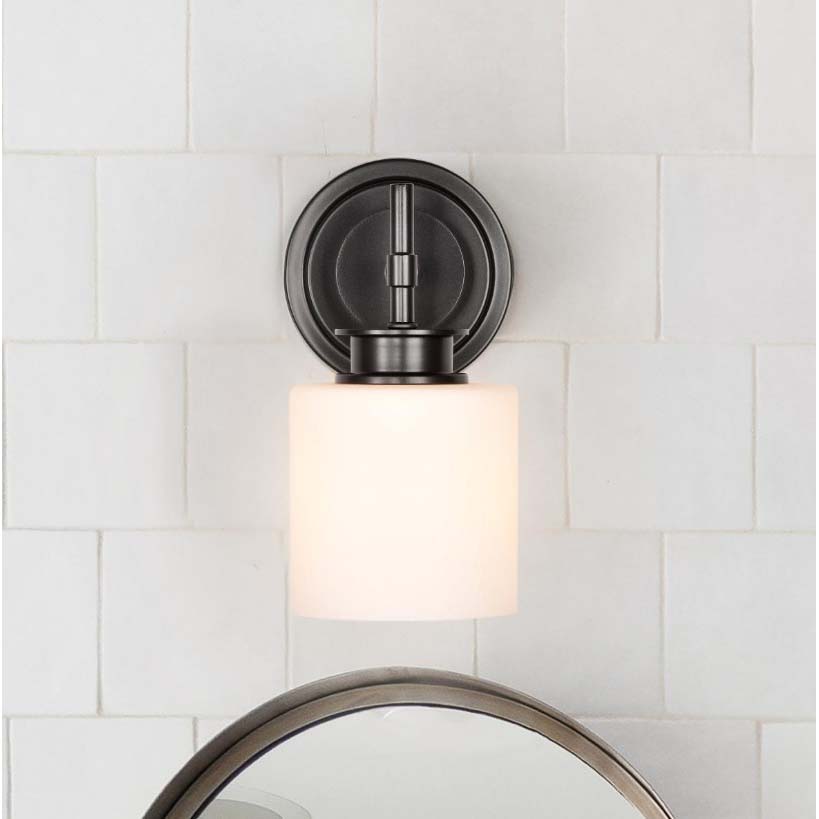 Warren Vanity Light, Nuvo Lighting, 1-Light, Matte Black - 4