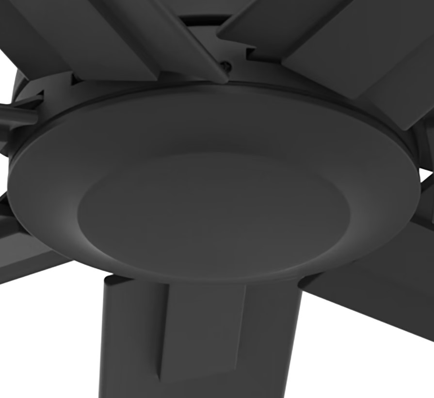Downtown Outdoor Ceiling Fan, Hunter, 72 in Dia, Matte Black - 2