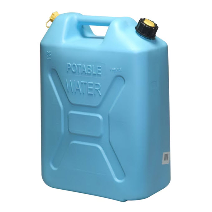 Potable Water Container, Scepter, 5 gal Capacity, BPA Free, Polyethylene, Light Blue - 1