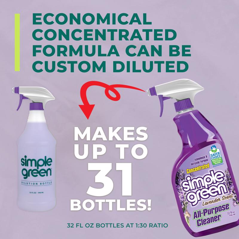 All-Purpose Cleaner, Simple Green, Lavender, Concentrated, 32 oz - 5