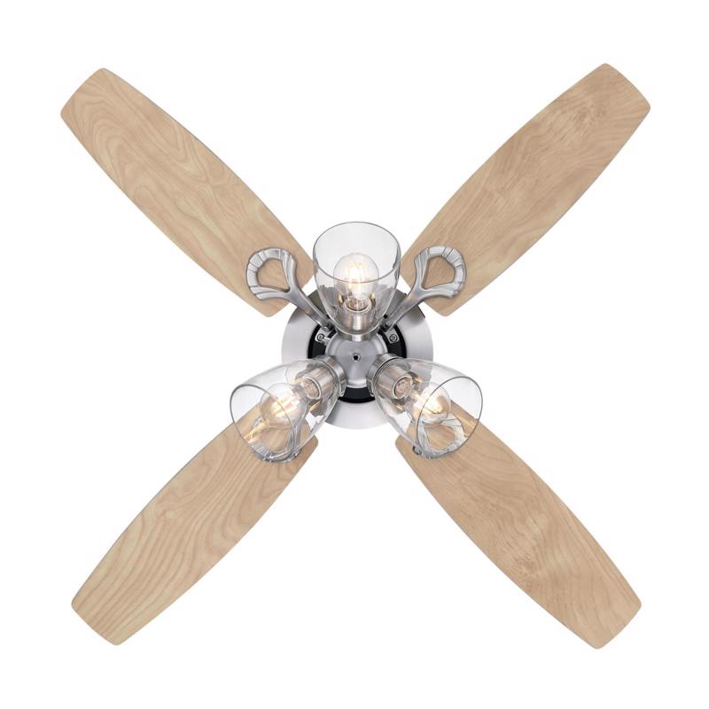 Crusader Ceiling Fan, Westinghouse, 42 in Dia, Brushed Nickel - 3