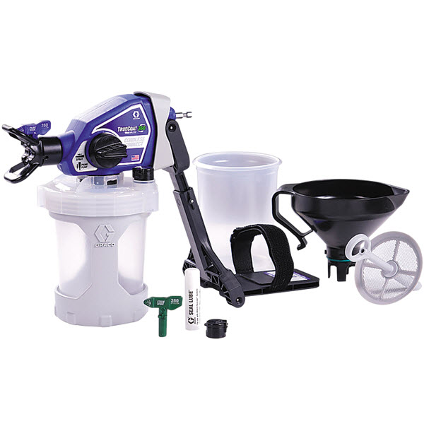 Cordless Drill Sprayer, Graco, Truecoat 360 Series, 0.015 in Tip, 2000 psi, Piston Pump, Drill not Included - 1