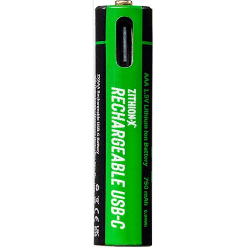 Rechargeable Lithium Ion Batteries, Coast, AAA, Usb-c Port, 4 pk - 2