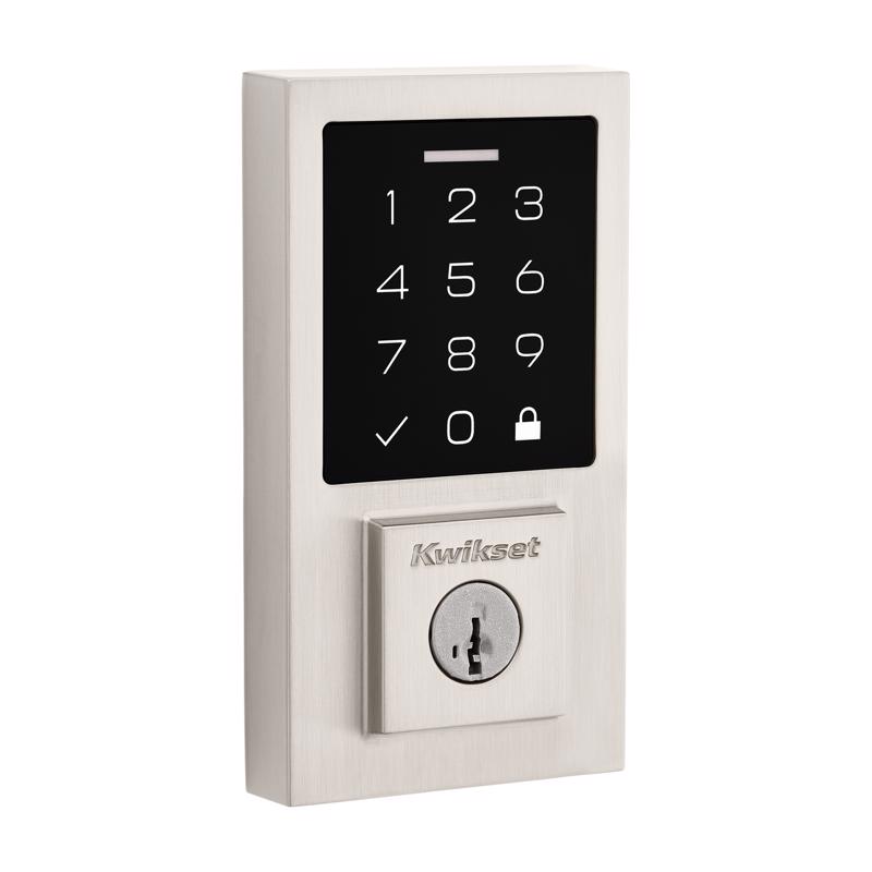 Smartcode Deadbolt, Kwikset, Electronic Touch Pad, Satin Nickel - 1