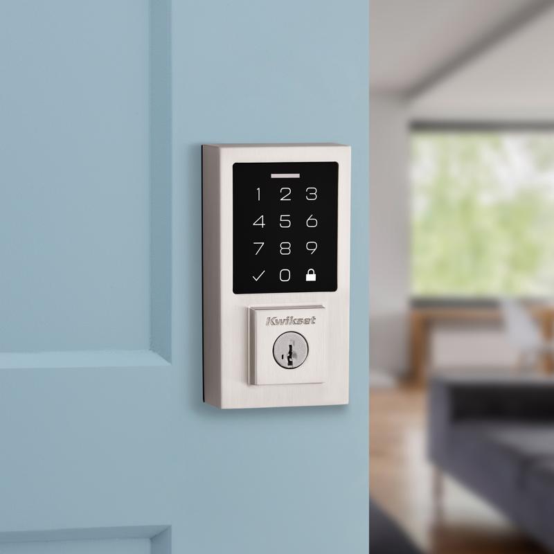 Smartcode Deadbolt, Kwikset, Electronic Touch Pad, Satin Nickel - 4
