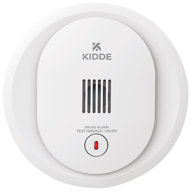 Smoke Alarm, Kidde, Compact 4 in Diameter, AA Battery Powered, LED Warning Light - 1