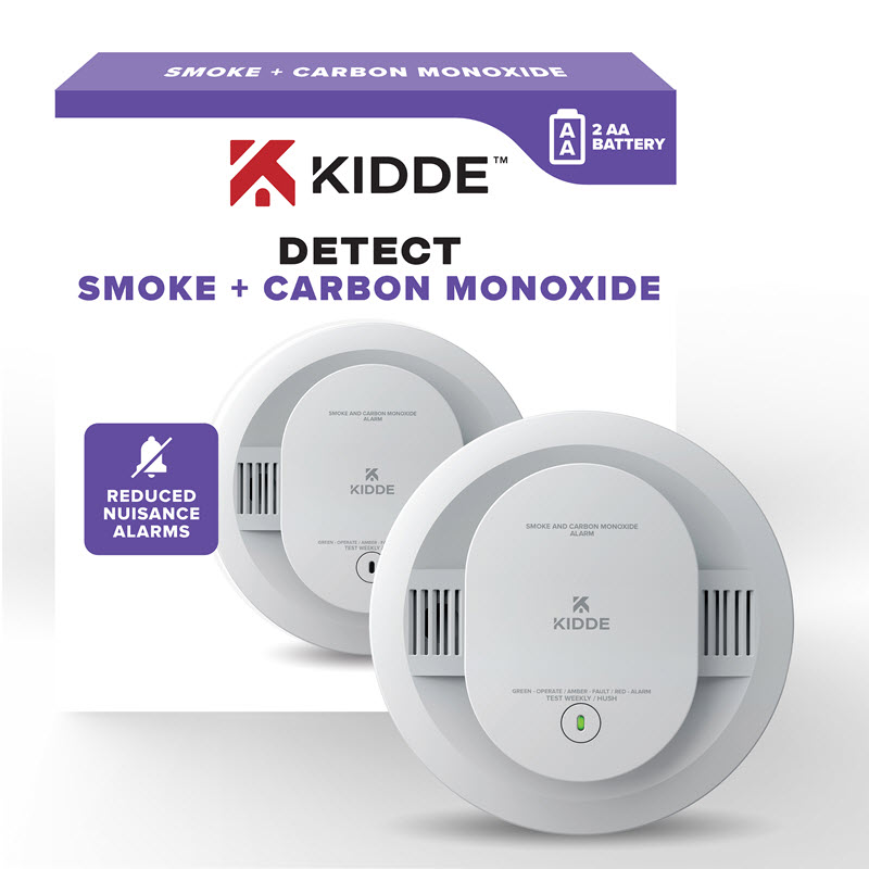 Combo Smoke & Carbon Monoxide Alarm, Kidde, AA Battery Powered - 2