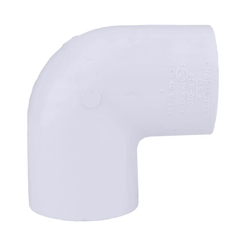 PVC 90 Degree Elbow, Charcrust, S40, Fip X Fip, 1-1/4 in Dia - 3