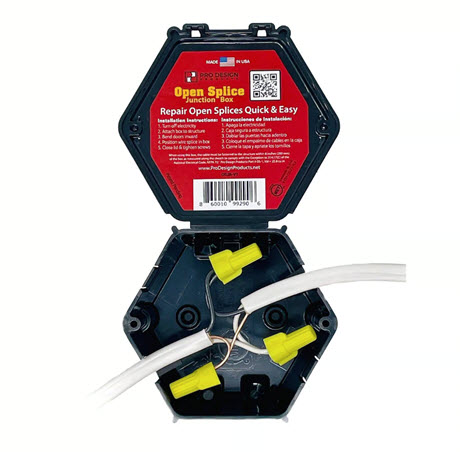 Open Splice Junction Box, Old Work 25.8 cu in Octagon Plastic 4 gang Junction Box Black, Ace - 2