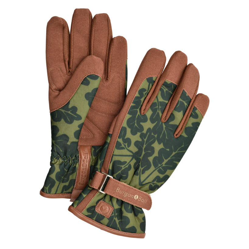 Gardening Gloves, Corona, Leather, Oak Leaf Moss, M/L - 1