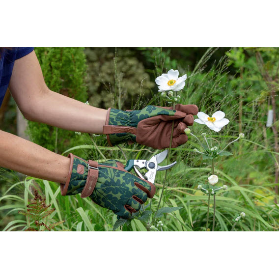 Gardening Gloves, Corona, Leather, Oak Leaf Moss, M/L - 2
