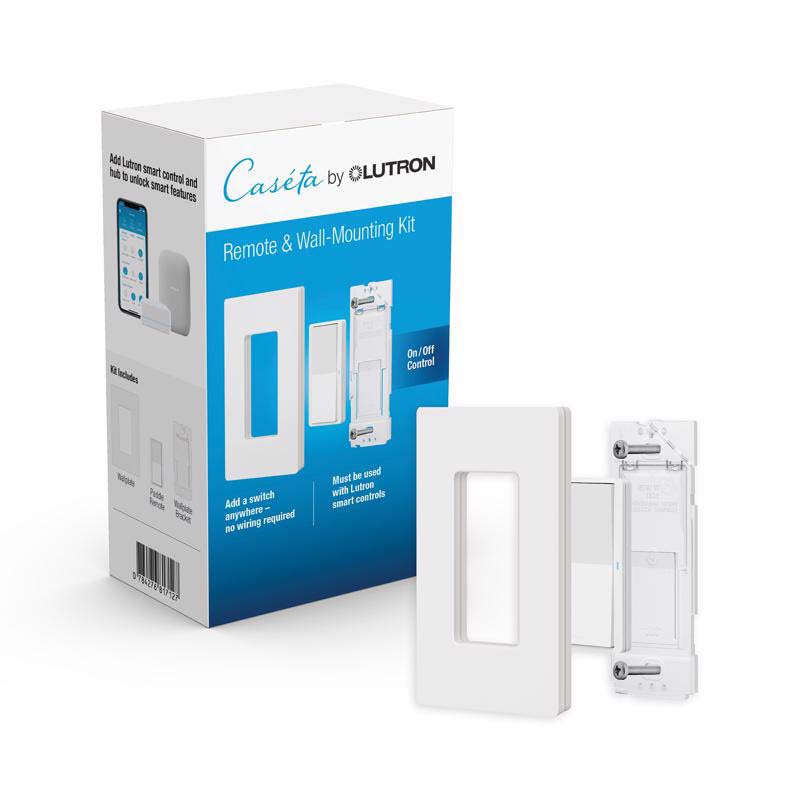 Pico Smart Wireless Remote w/Wall Mount Kit, Lutron, White - 2