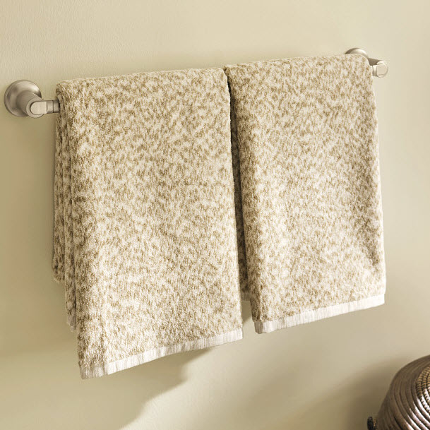 Zyla Towel Bar, Moen, 24 in L, Brushed Nickel - 3