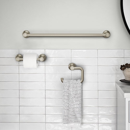 Zyla Bath Hardware Kit, Moen, 3 pc, Brushed Nickel - 2