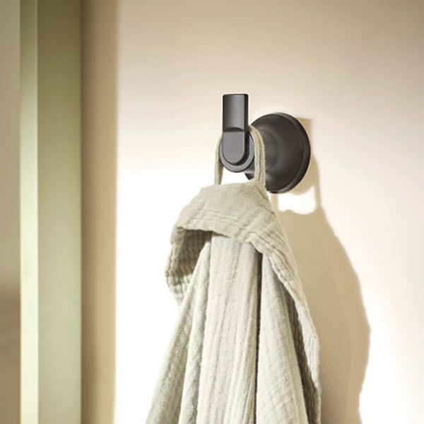 Zyla Robe Hook, Moen, Matte Black - 2