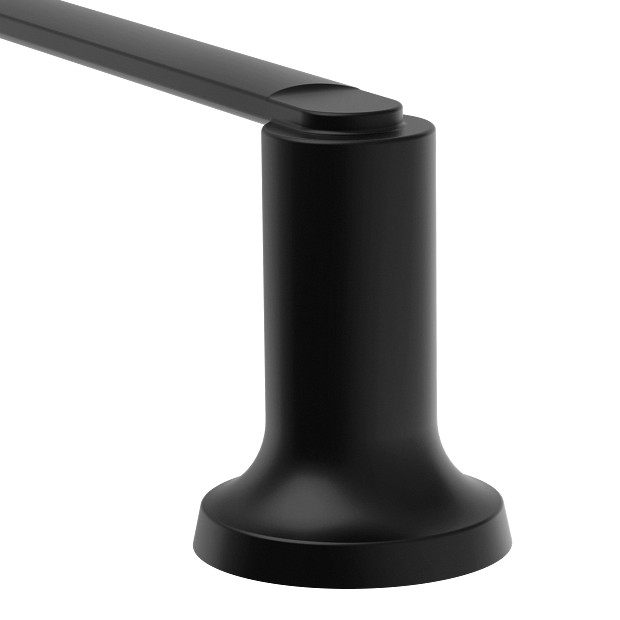 Zyla Towel Bar, Moen, 24 in L, Matte Black - 1