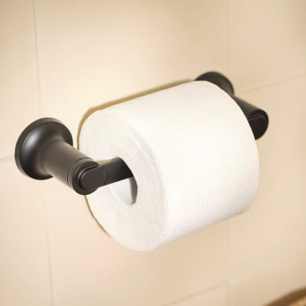Zyla Toilet Paper Holder, Moen, Matte Black - 2