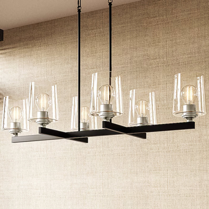Whitlock Chandelier, Quoizel, 6-Light, Matte Black - 2