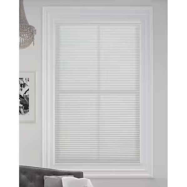 Window Blinds, Cellular Shade, Blindsavenue, 30 in W x 48 in H, Light Filtering, White - 1