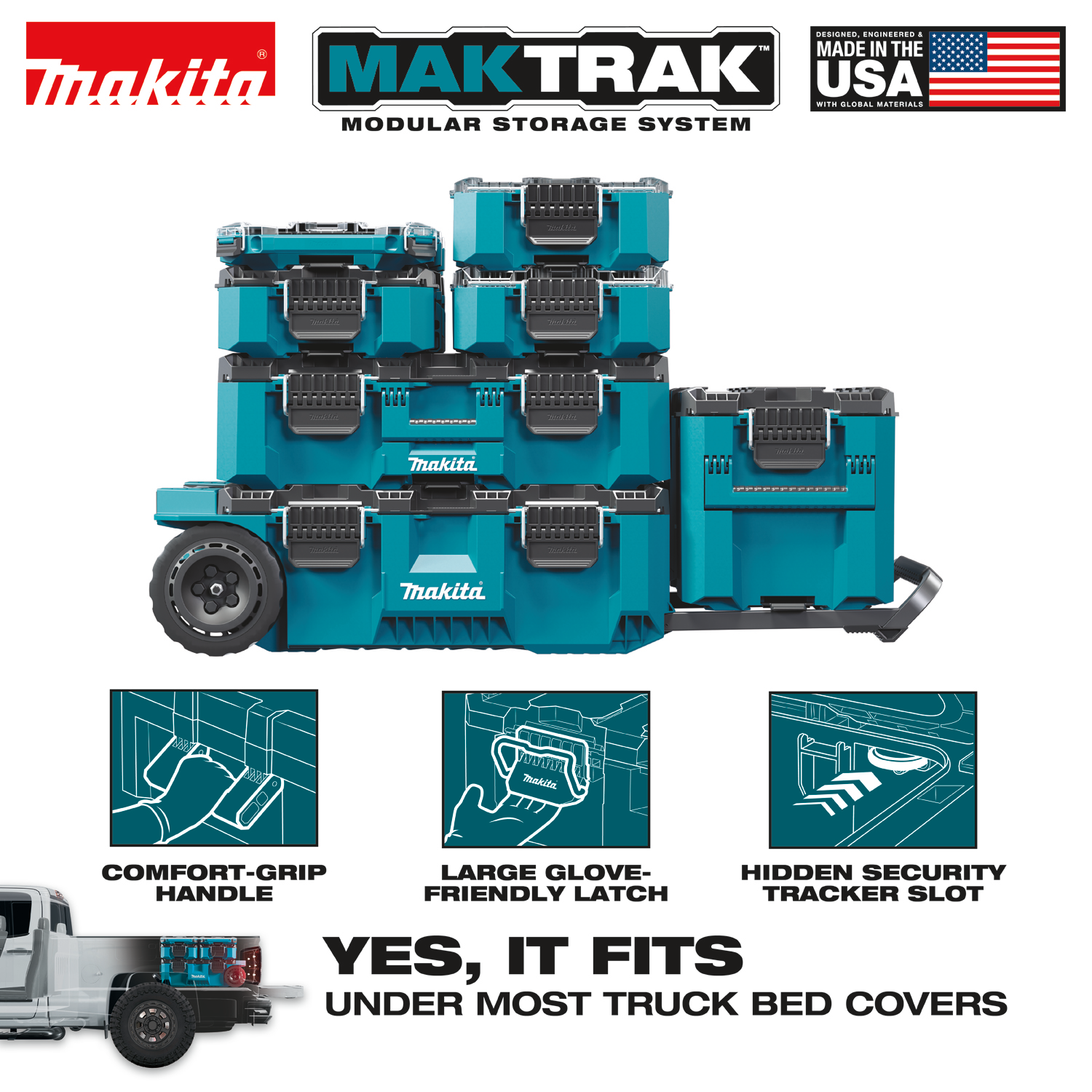 Rolling Tool Chest, Makita, MAKTRAK - 2