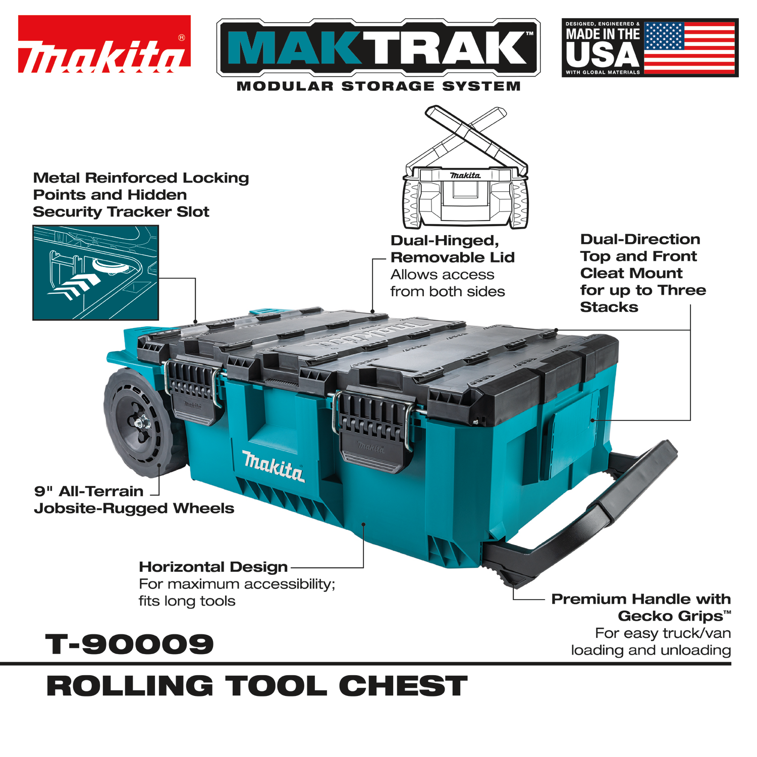 Rolling Tool Chest, Makita, MAKTRAK - 3