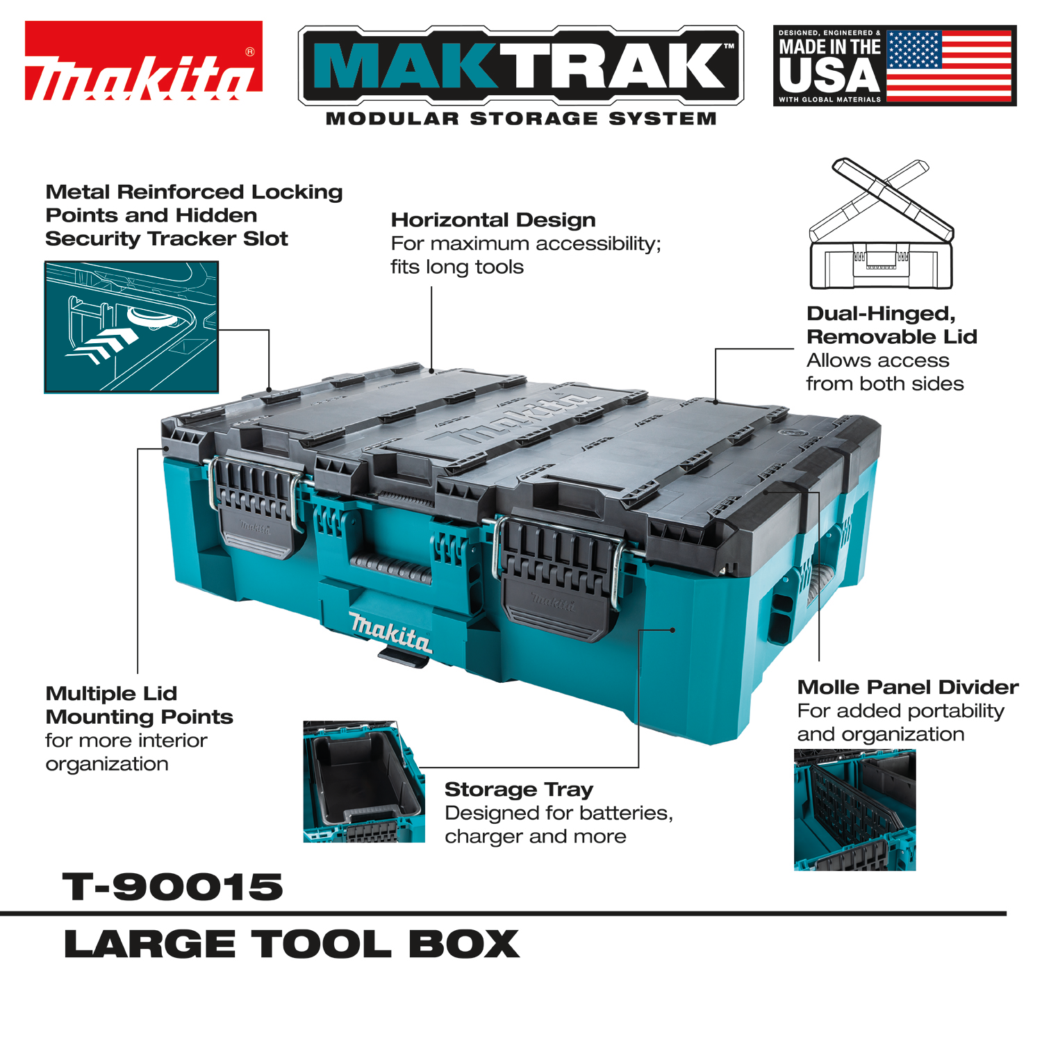 MAKTRAK Toolbox Large, Makita - 3