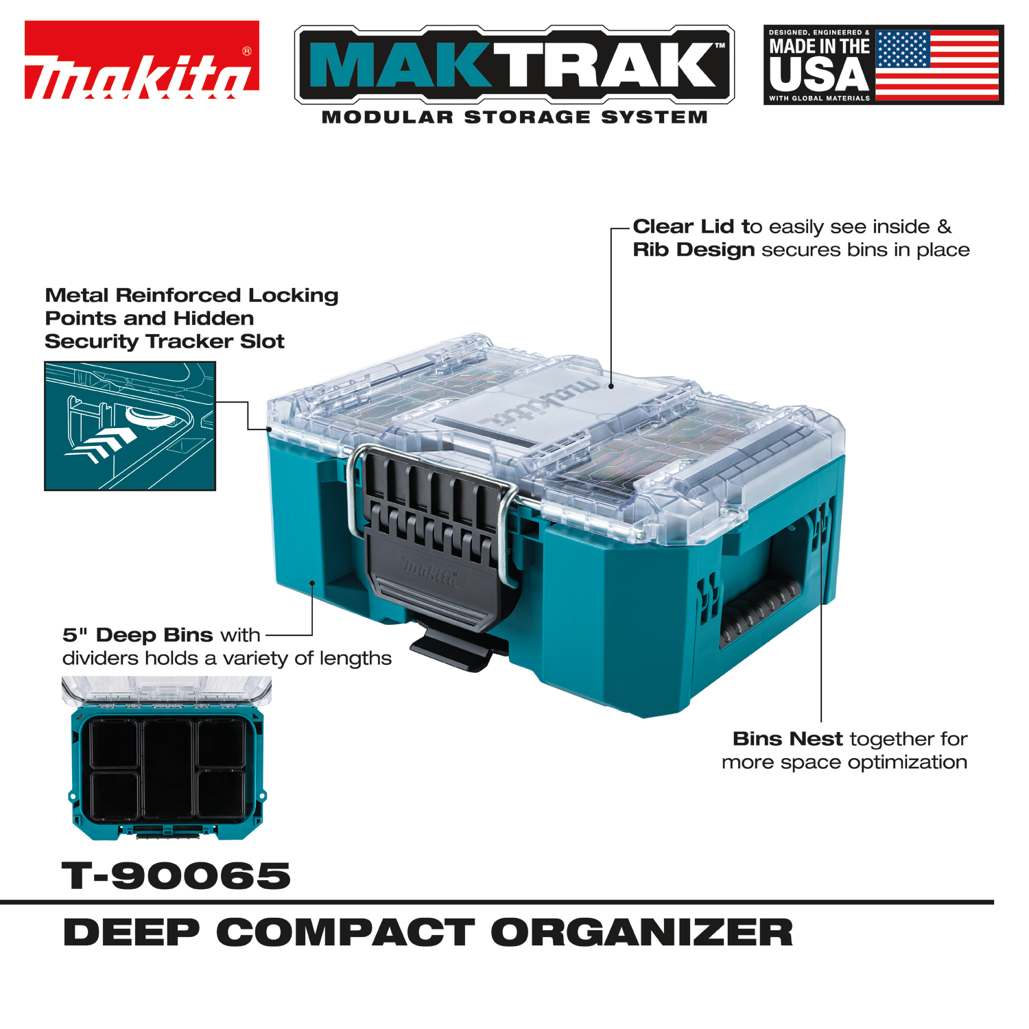 Maktrak Organizer, Makita, Deep Compact - 3