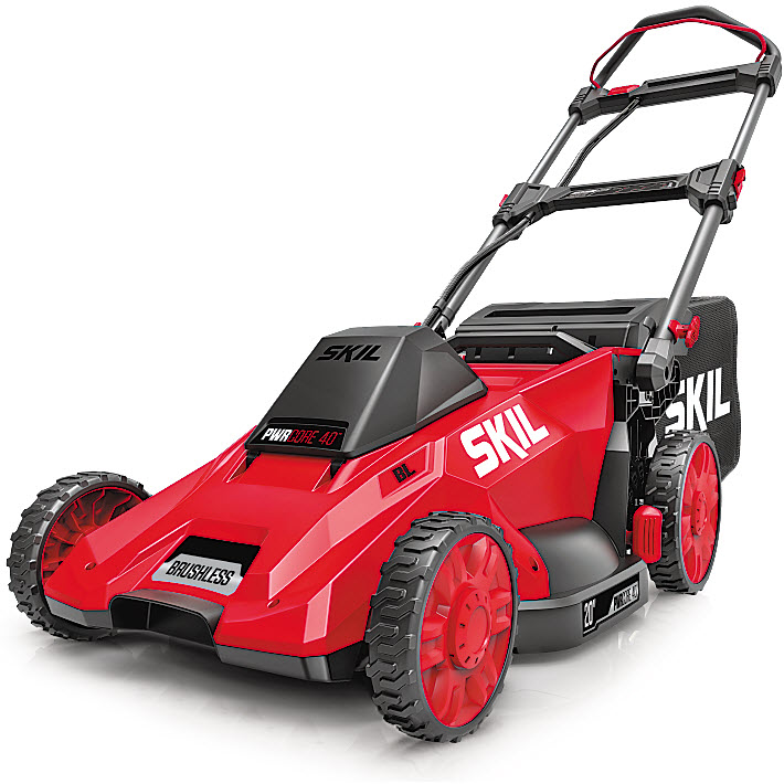 Cordless Mower Kit, Skil, Pwrcore Brushless 40V, 20 in, Battery and Charger Included - 1