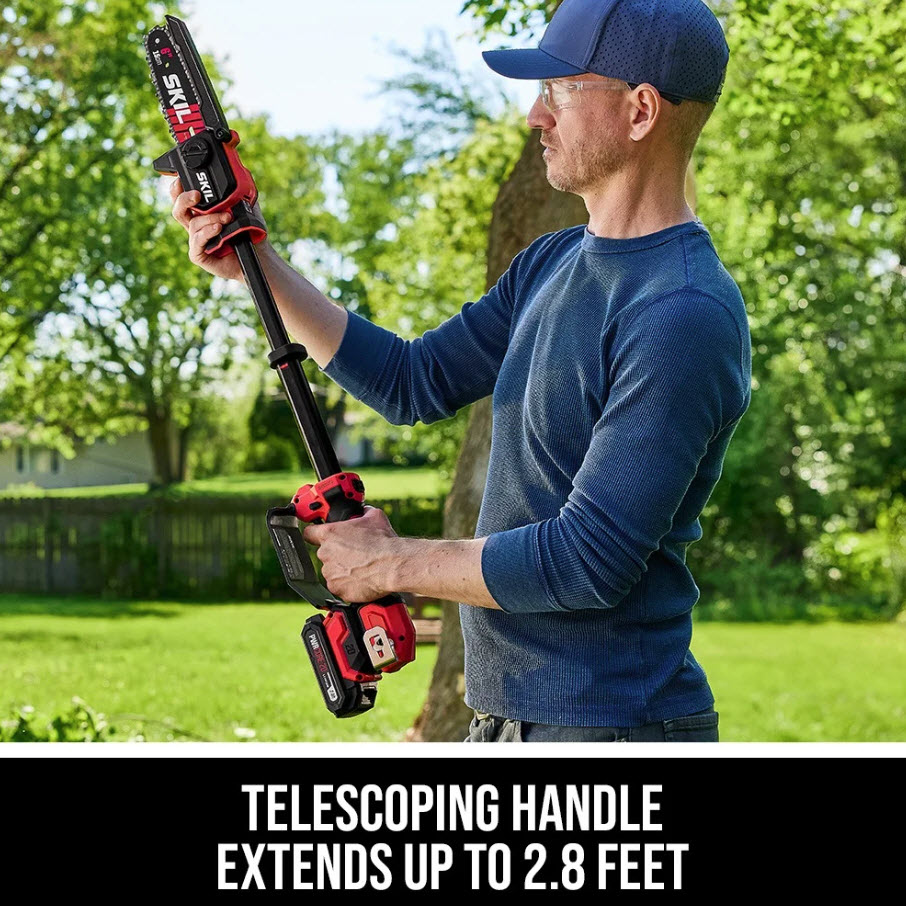 20 V Telescopic Prune Saw, Skil, 6 in, 2Ah Battery and Charger Included - 2