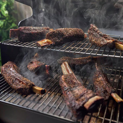 Smoque Pellet Smoker, Weber, 594 sq-in Cooking Area - 1