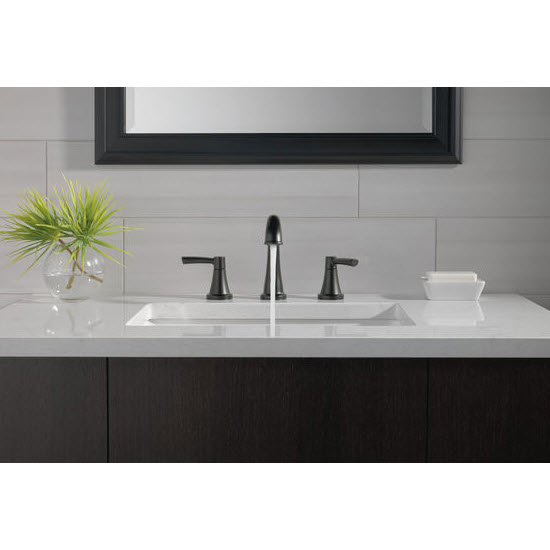 Casara Bath Faucet, Delta, Widespread, Matte Black - 2