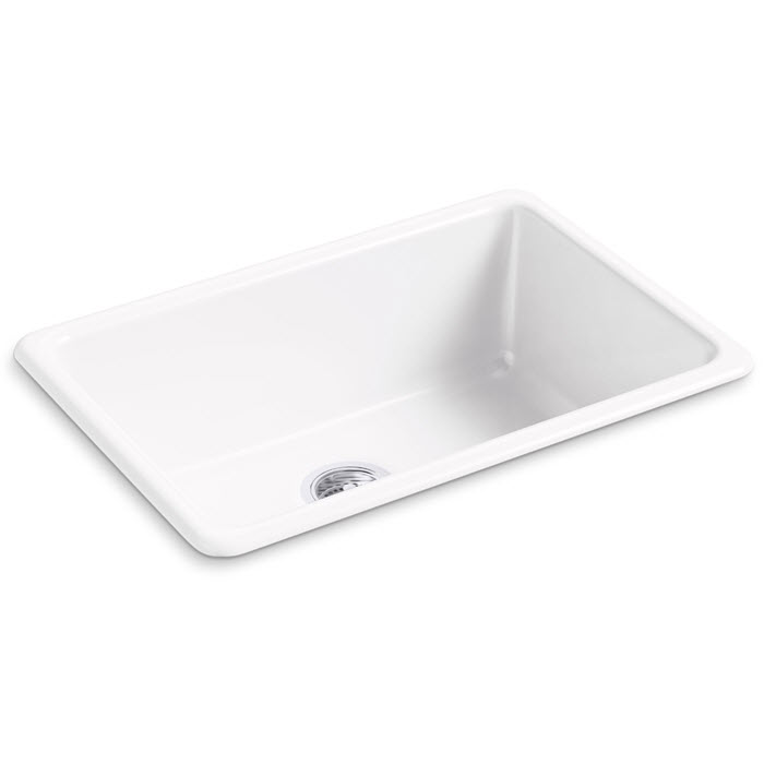 Iron/Tones Kitchen Sink, Kohler, Top/Undermount, 1-Bowl, Cast Iron - 1
