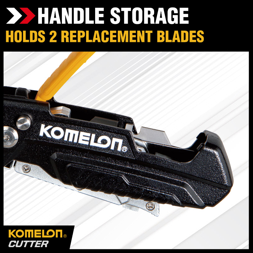 Utility Knife & Scraper, Komelon, 2-in-1 Folding - 5